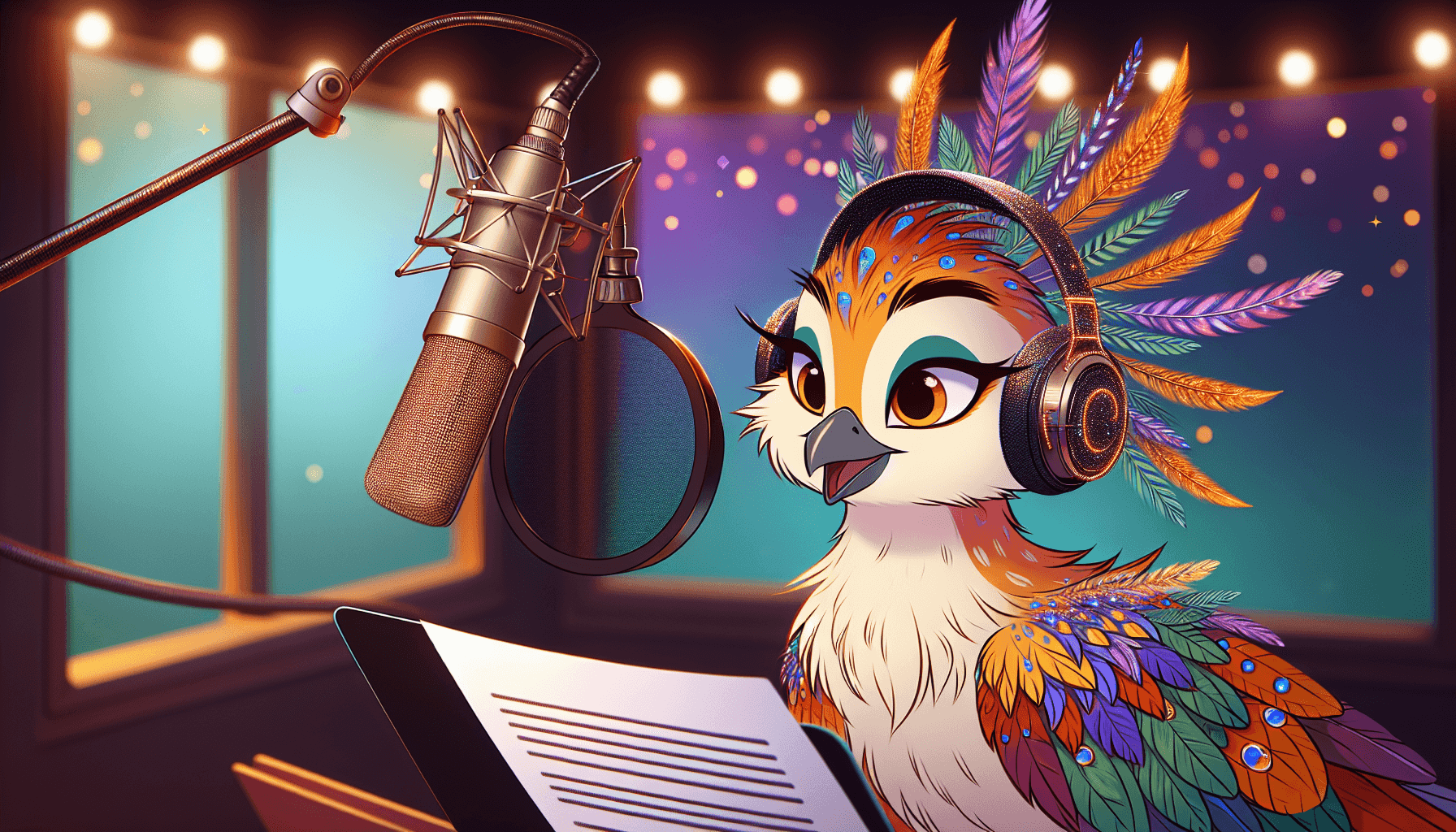 Chicky en studio d'enregistrement